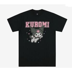 Kuromi Short Sleeve Graphic T-Shirt Navy Blue Mens Large NWT